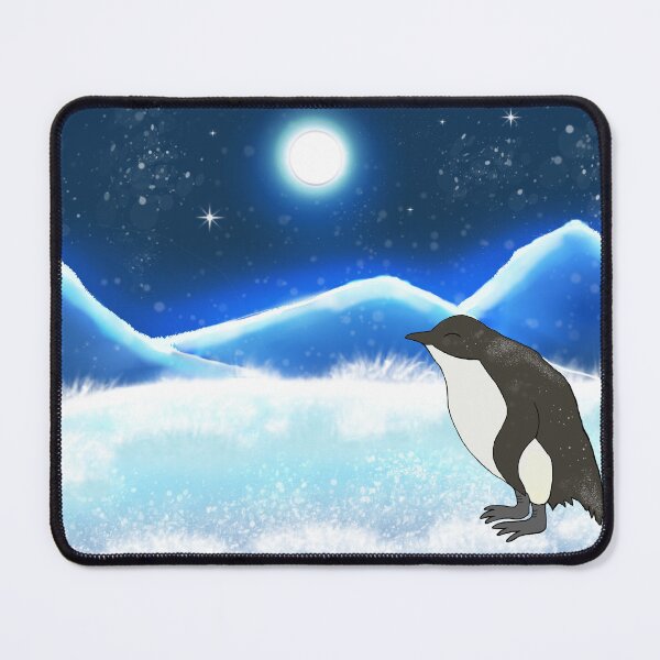 Item preview, Fairy Penguin in Snowy Mountain Setting designed and sold by GreenNBlue.