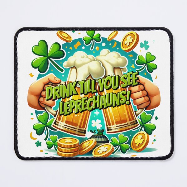 Item preview, Funny St. Patrick's Day - Drink Till You See Leprechauns designed and sold by Traloch O'Laoi.