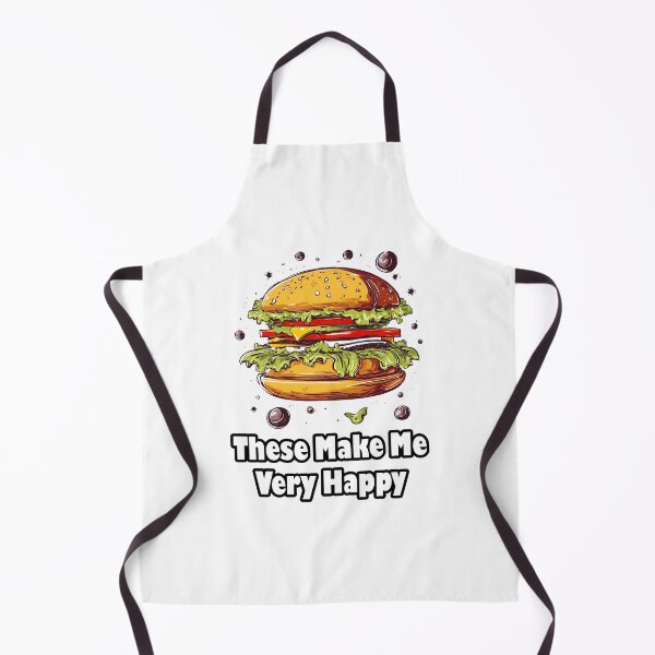 Item preview, These Make Me Very Happy - Burger quote 3 designed and sold by Tom-Johnson.