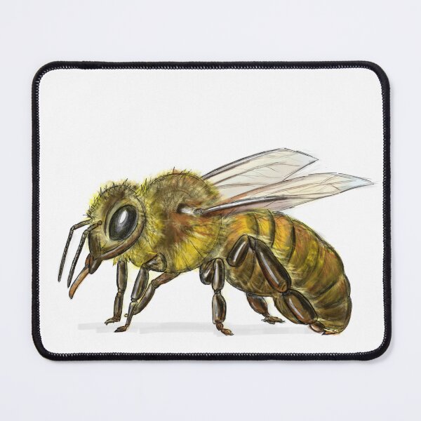 Item preview, bee hand-drawn from the side designed and sold by Sonja Birkelbach.