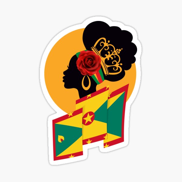 Artikel-Vorschau von Grenada Landkarte Flagge Königin Kaiserin, designt und verkauft von GrenadaDesigns.