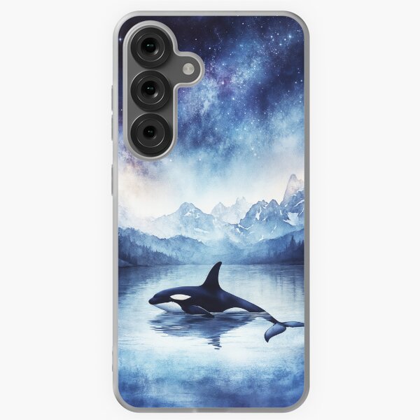 Item preview, Orca Amidst the Stars and Mountains designed and sold by AshiraCreations.