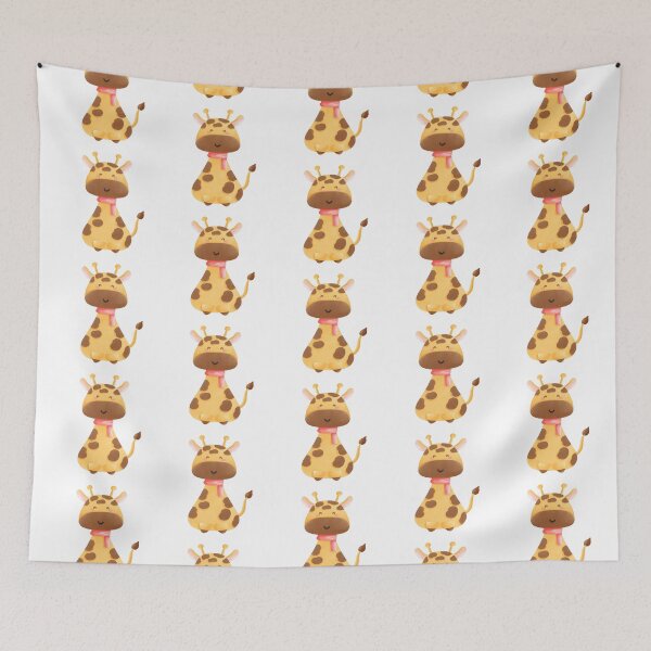 Item preview, cute giraffe cartoon designed and sold by Bunnylovely.
