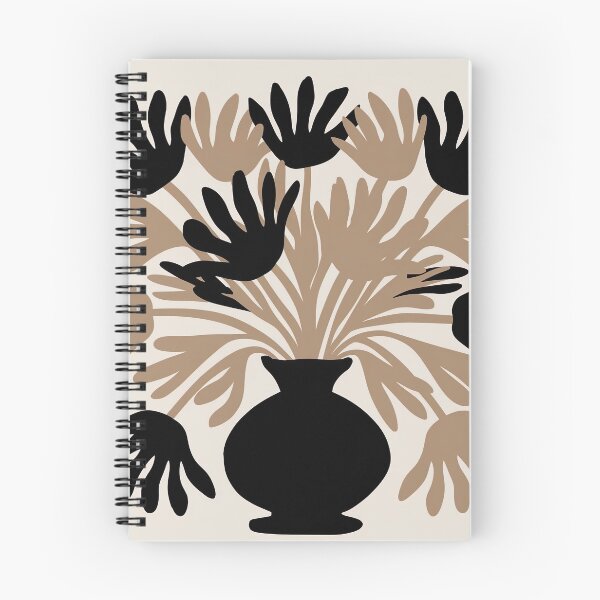 Item preview, Black & Beige Flower painting inspired by Matisse designed and sold by Tamas Das.