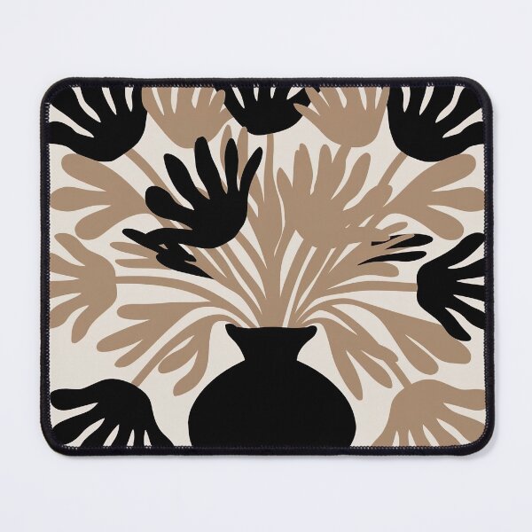 Item preview, Black & Beige Flower painting inspired by Matisse designed and sold by Tamas Das.