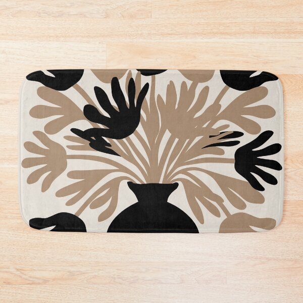 Item preview, Black & Beige Flower painting inspired by Matisse designed and sold by Tamas Das.