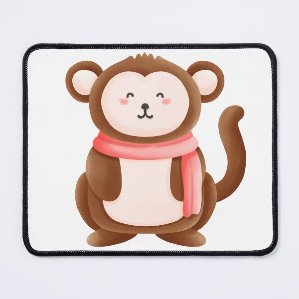 Item preview, cute monkey cartoon designed and sold by Bunnylovely.