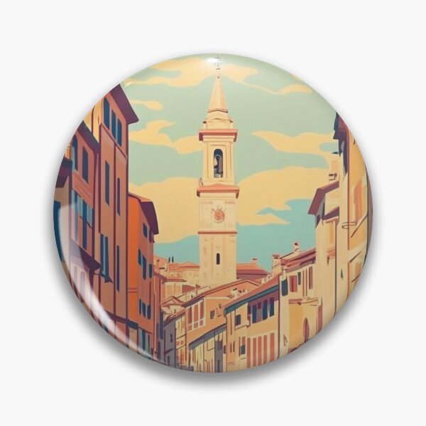 Item preview, Cremona Travel Poster, Perfect Souvenir Gift for Travel Enthusiasts, Vintage Style Wall Art, Italy Wall art for home decor, Cremona print. Sticker designed and sold by Thegalleryshop1.