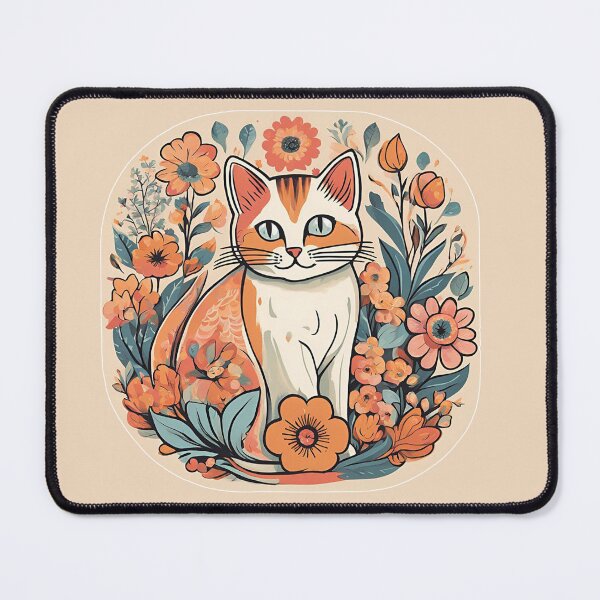 Item preview, vintage cat designed and sold by MockingMad.