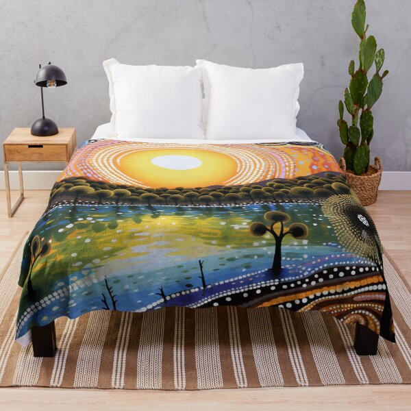 Item preview, Aboriginal Inspired Dot Art - The Sun Is Shining designed and sold by GrinGalore.