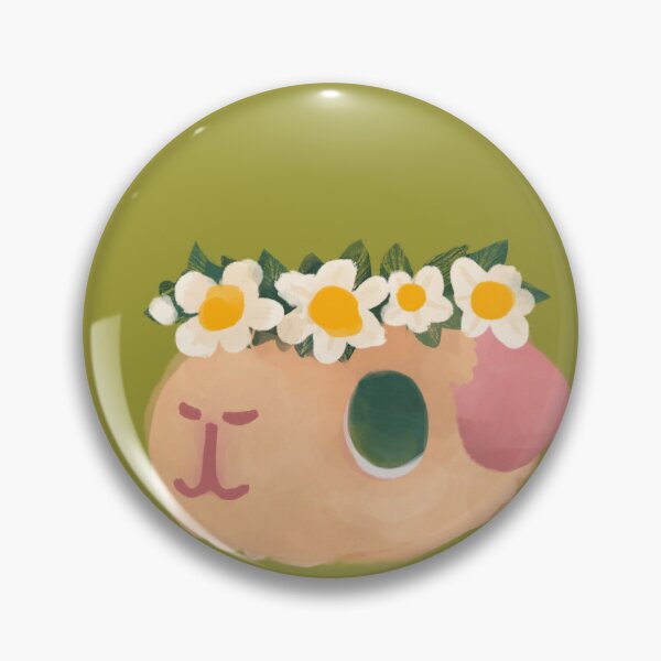 Item preview, Guinea Pig with a Daisy Flower Crown designed and sold by Lili’s Doodles.