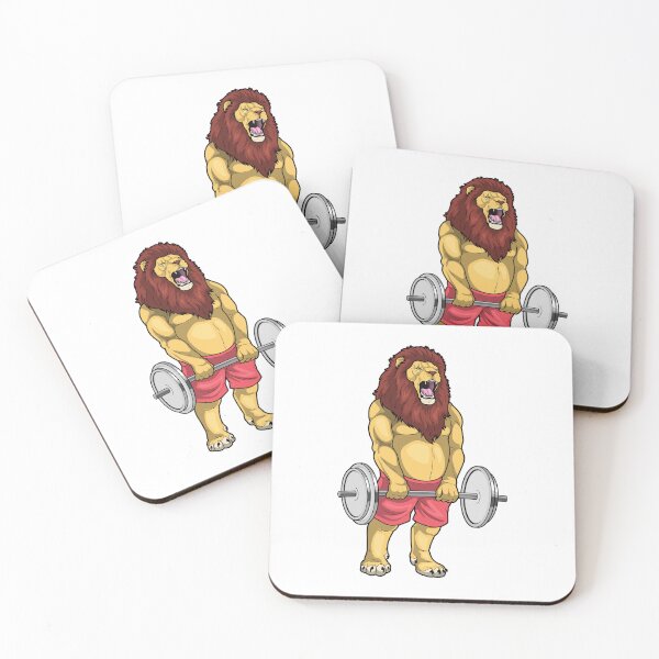 Item preview, Lion Bodybuilder Dumbbell Bodybuilding designed and sold by Snabdesign84.