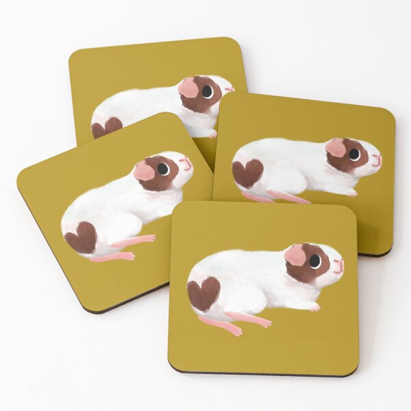 Item preview, Lazy Guinea Pig with a Heart Patch designed and sold by Lili’s Doodles.