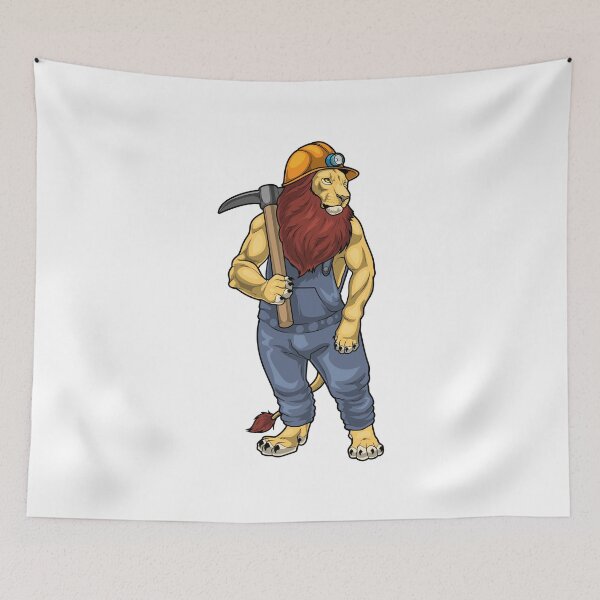 Item preview, Lion Miner Pickaxe Mining designed and sold by Snabdesign84.