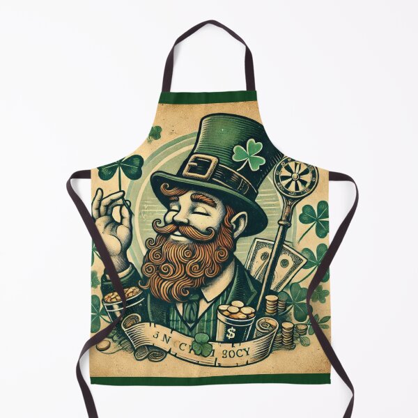 Item preview, Saint Patrick Enjoys His Pipe, Clover, Beer and Wealth designed and sold by freackly.
