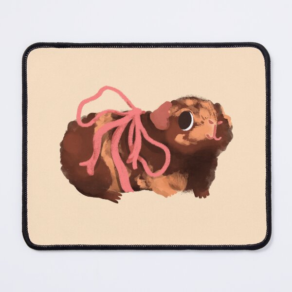 Item preview, Teddy Rex Guinea Pig with a Pink Ribbon designed and sold by Lili’s Doodles.