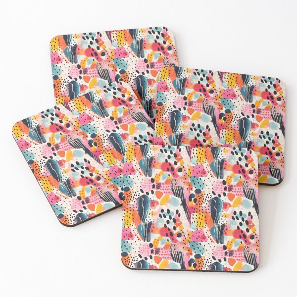 Item preview, Colourful and Playful Painterly Abstract Seamless Patte rn Design designed and sold by SpiritedArtwork.