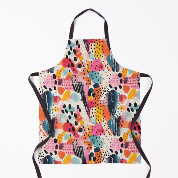 Item preview, Colourful and Playful Painterly Abstract Seamless Patte rn Design designed and sold by SpiritedArtwork.