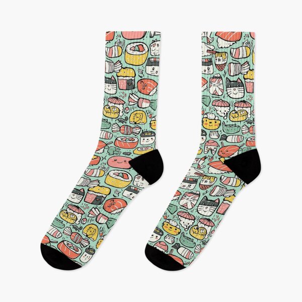 Item preview, Playful doodle creations: cats transformed into sushi art designed and sold by Piotrek0001.