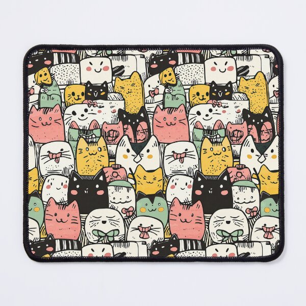 Item preview, Cheerful doodle illustrations showcasing cats and sushi charm designed and sold by Piotrek0001.