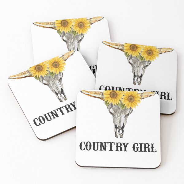 Item preview, Contry Girl Cow Skull Shirt - Floral Cow Skull Shirt designed and sold by StreetArtPro.