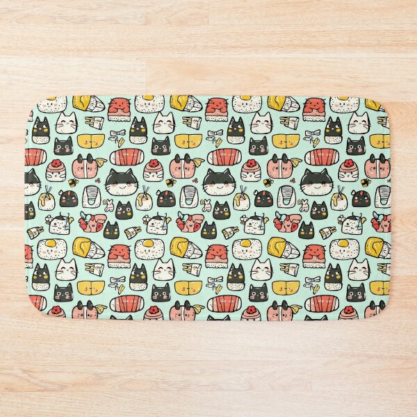Item preview, Cute cat doodle adventures in a sushi dream designed and sold by Piotrek0001.