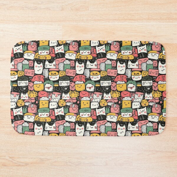 Item preview, Playful doodle art uniting feline charm and sushi designed and sold by Piotrek0001.
