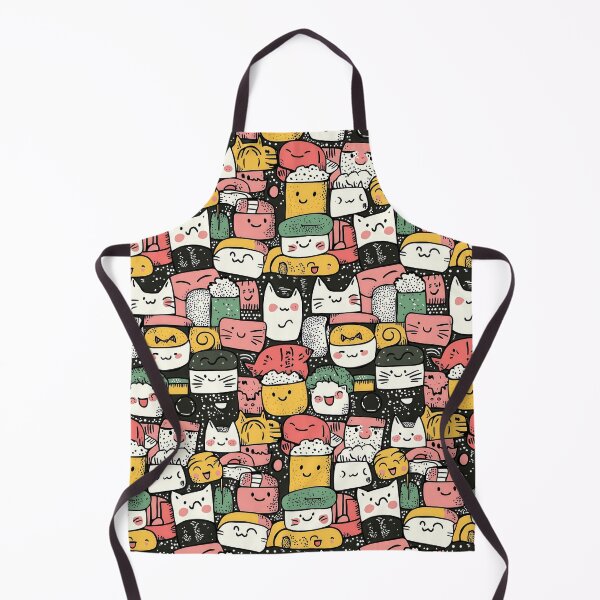 Item preview, Playful doodle art uniting feline charm and sushi designed and sold by Piotrek0001.