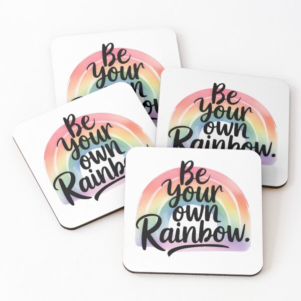 Item preview, Rainbow Gradient & Self-Love Quote	 designed and sold by Cheerhub.