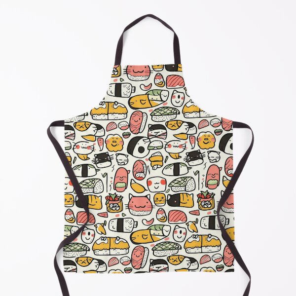 Item preview, Vibrant doodle series mixing feline charm with sushi designed and sold by Piotrek0001.