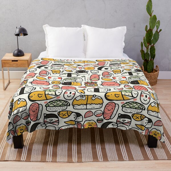 Item preview, Vibrant doodle series mixing feline charm with sushi designed and sold by Piotrek0001.