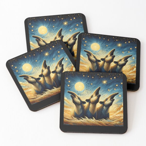 Item preview, Starry Night Three Tapirs Howling at Moon Van Gogh Lover designed and sold by Kimberley King Art  King Art.