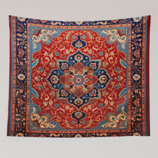 Item preview, Red Azure Oriental Persian Wonderful Rug designed and sold by GrinGalore.