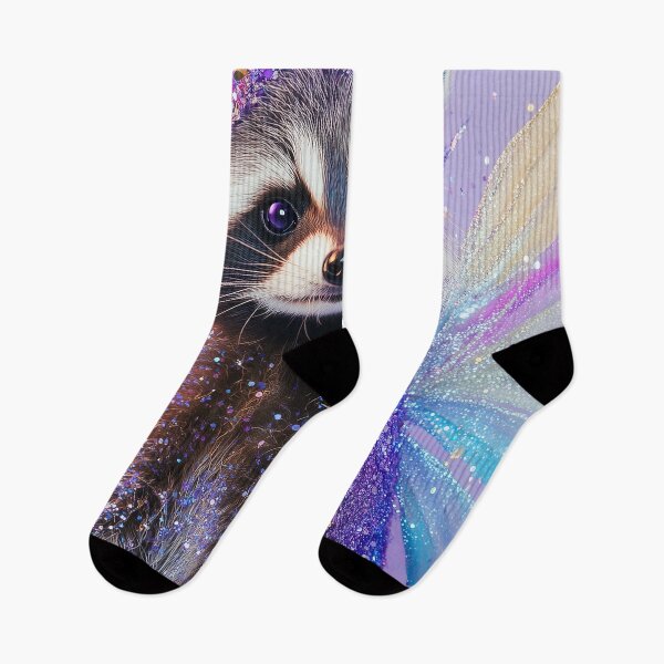 Item preview, Fairy Raccoon Art Print | Magical Animal with Crown | Purple Fantasy designed and sold by Lala and Jull.