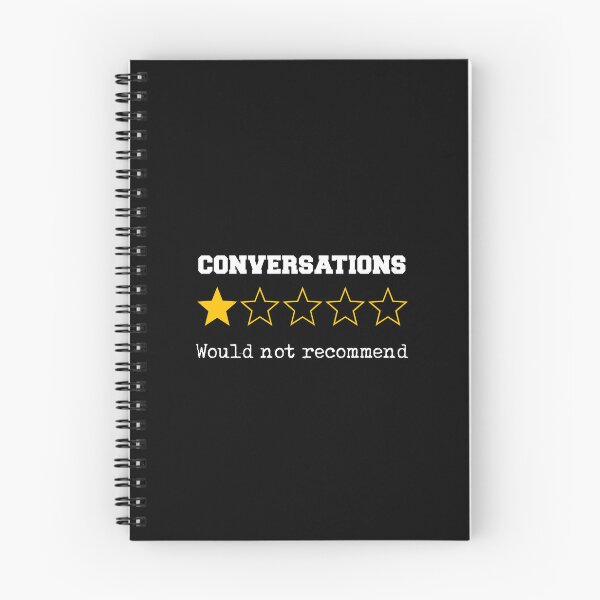 Item preview, Funny Conversations One-Star Review Introvert Social Anxiety designed and sold by w1ckerman.