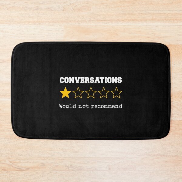 Item preview, Funny Conversations One-Star Review Introvert Social Anxiety designed and sold by w1ckerman.