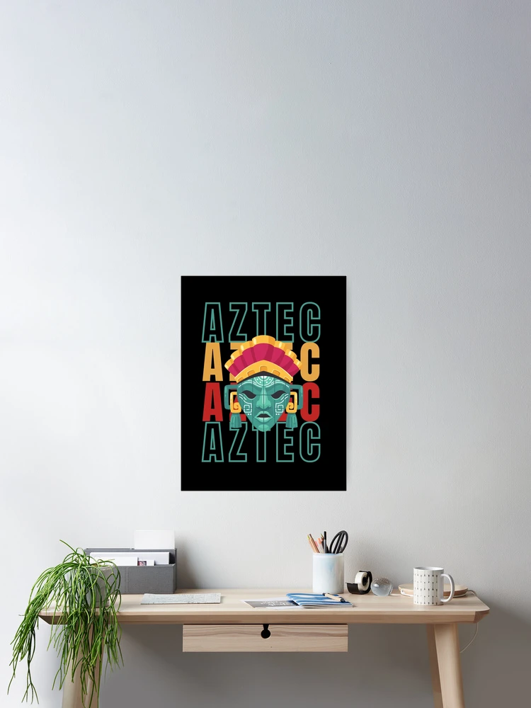 Imagen 2 de 3, Póster con la obra azteca, diseñada y vendida por Remy490.