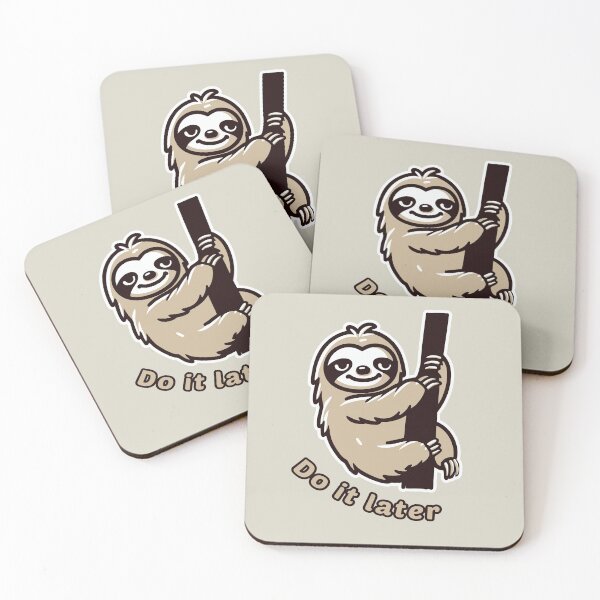 Item preview, Sloth just do it later designed and sold by AnnArtshock.