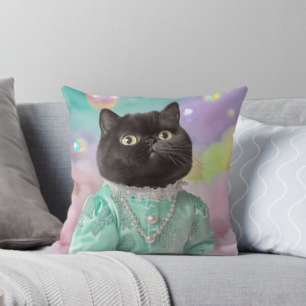 Item preview, Dreamy Black British Shorthair Cat designed and sold by Nocturne  Paws.