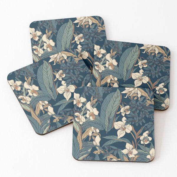 Item preview, Floral Elegance, Orchids paired with plant leaves designed and sold by PigmeArt.