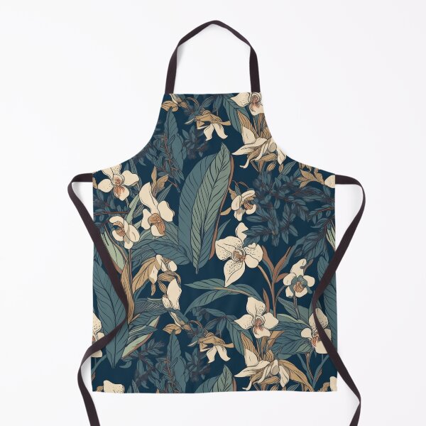 Item preview, Floral Elegance, Orchids paired with plant leaves designed and sold by PigmeArt.