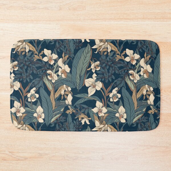 Item preview, Floral Elegance, Orchids paired with plant leaves designed and sold by PigmeArt.