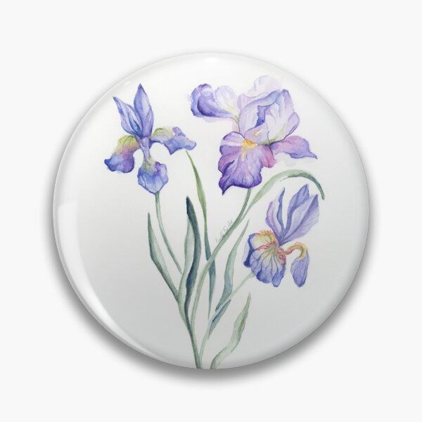Item preview, Iris Watercolour Painting - February's Birth Flower - Botanical Study designed and sold by EmilyFryArt.