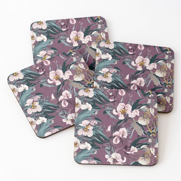 Item preview, Orchids elegantly paired with leaves designed and sold by PigmeArt.