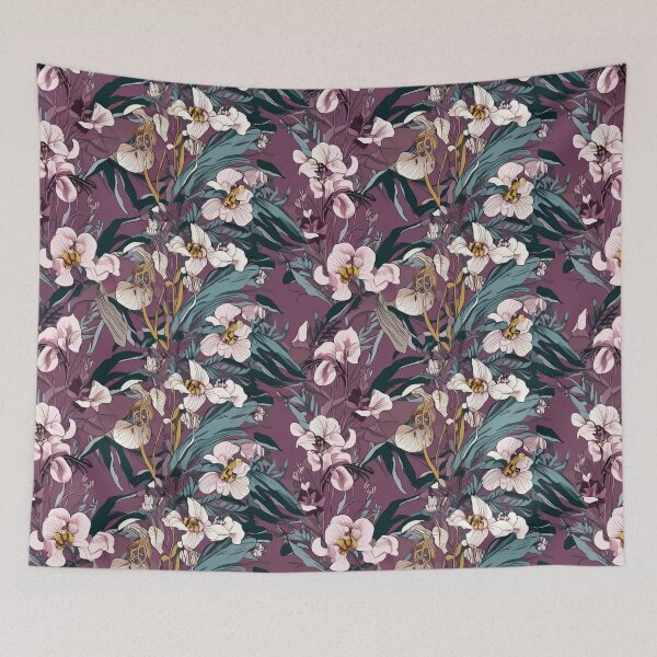 Item preview, Orchids elegantly paired with leaves designed and sold by PigmeArt.