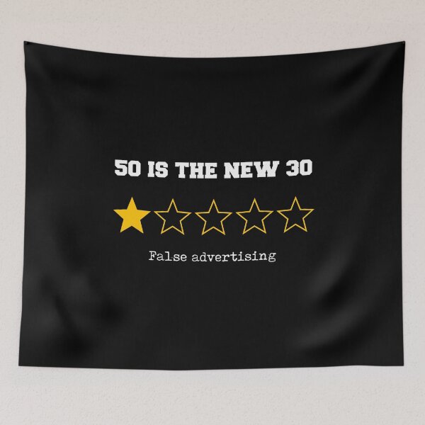 Item preview, Funny 50th Birthday One-Star Review Fiftieth Ageing Witty Gift designed and sold by w1ckerman.