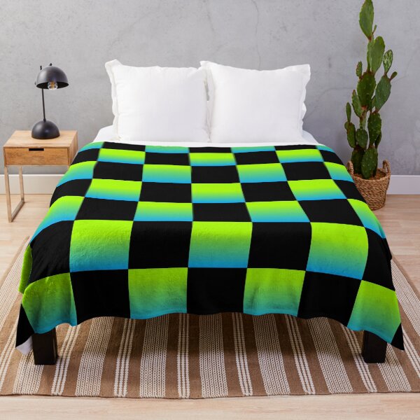 Item preview, Checkerboard Green Blue designed and sold by Neon-Harvest.