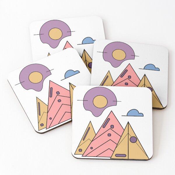 Item preview, Geometric Mountain Sunrise designed and sold by matybrak.