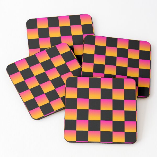 Item preview, Checkerboard Pink Orange designed and sold by Neon-Harvest.