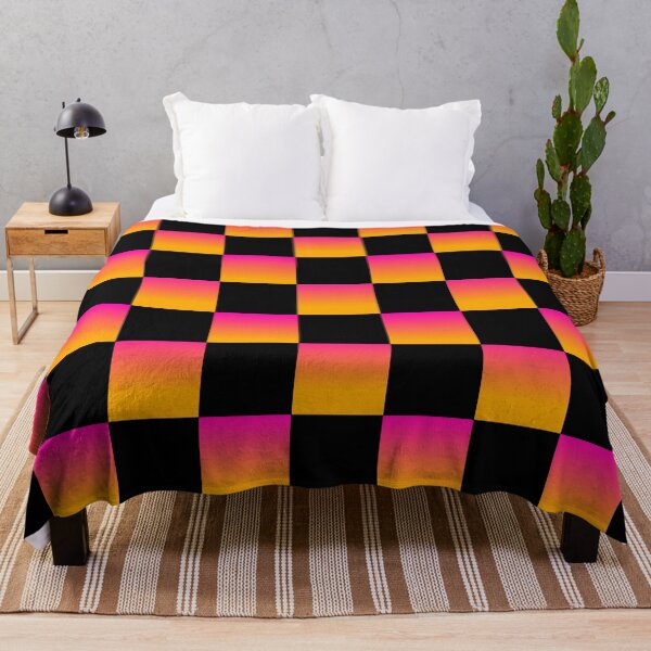 Item preview, Checkerboard Pink Orange designed and sold by Neon-Harvest.